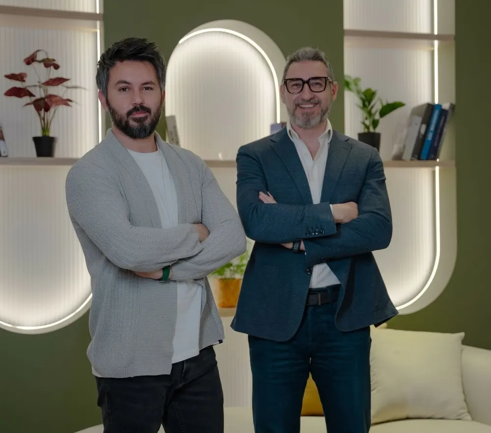 Zenos Design founders Zaid Jawad and Mustafa Yazdouni in Dubai